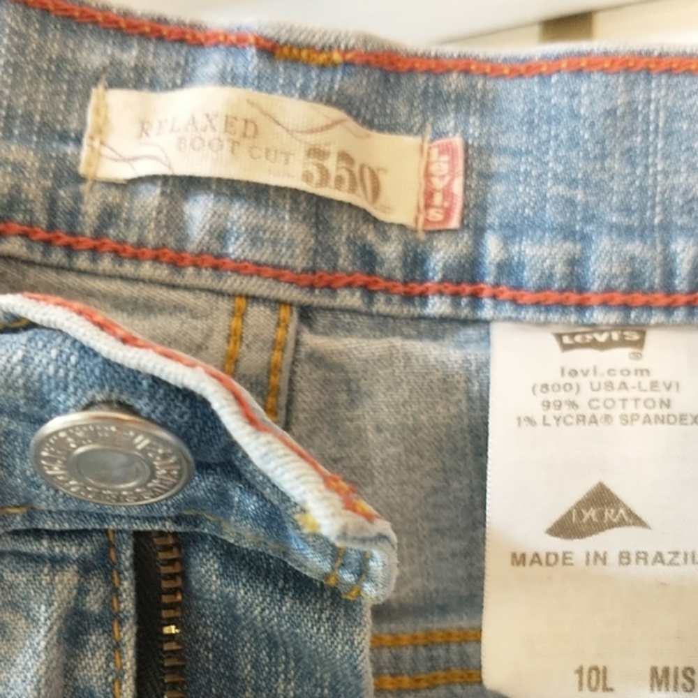 Levi's Blue Y2K 550 Boot cut Leg Jeans Tall Classic Style (10L) EUC. - Picture 5 of 5